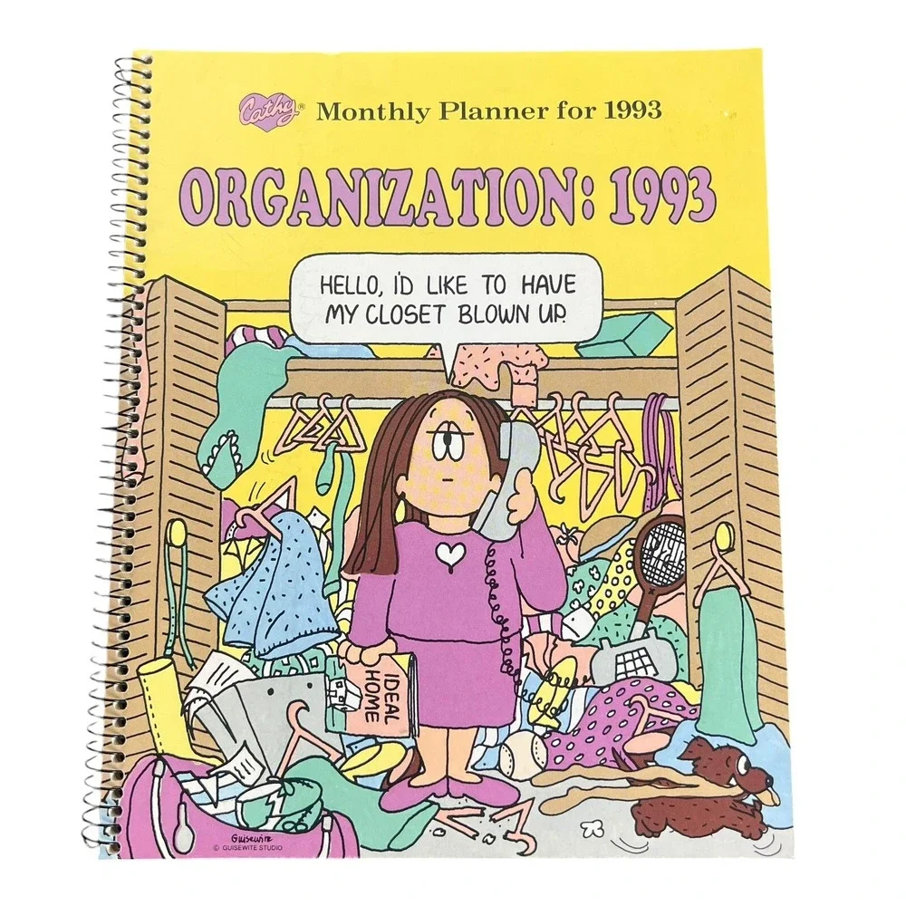 90's CATHY ORGANIZATION 1993 Planner *UNUSED* Book Calendar‎ Guisewite